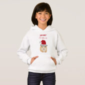 Niedlicher WeihnachtsHamster Funny Animal Weihnach Hoodie (Vorne ganz)