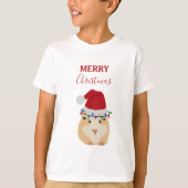 Niedlicher WeihnachtsHamster Funny Animal Weihnach T-Shirt (Vorderseite)