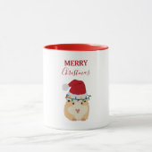 Niedlicher WeihnachtsHamster Funny Animal Weihnach Tasse (Zentrum)