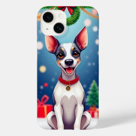 Niedlicher Weihnachtshund Case-Mate iPhone 14 Hülle