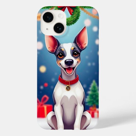 Niedlicher Weihnachtshund Case-Mate iPhone Hülle (Rückseite)