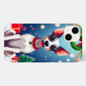 Niedlicher Weihnachtshund Case-Mate iPhone Hülle (Rückseite (Horizontal))
