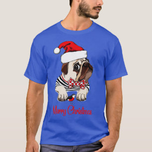 Niedlicher Weihnachtshund Frohe Weihnachten Funny T-Shirt
