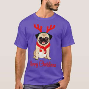 Niedlicher Weihnachtshund Frohe Weihnachten T-Shirt