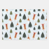 Niedlicher Weihnachtshund Geschenkpapier Set (Vorderseite 2)