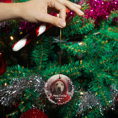 Niedlicher Weihnachtshund Happy Holiday 2-seitig 2 Ornament