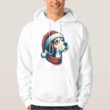 Niedlicher Weihnachtshund