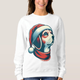 Niedlicher Weihnachtshund ideal für Weihnachtsgesc Sweatshirt