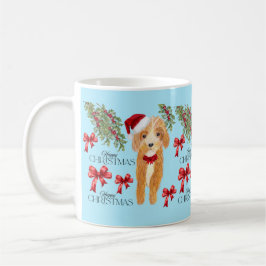 Niedlicher Weihnachtshund Kaffeetasse