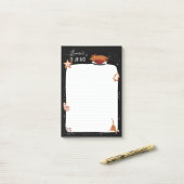 Niedlicher Weihnachtshund kann individuell eingest Post-it Klebezettel (Auf Schreibtisch)