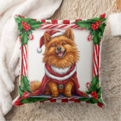 Niedlicher Weihnachtshund Kissen (Decke)