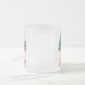 Niedlicher Weihnachtshund Mattglastasse (Mittel)