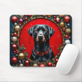Niedlicher Weihnachtshund Mousepad (Mit Mouse)