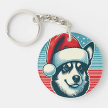 Niedlicher Weihnachtshund