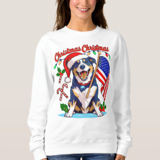 Niedlicher Weihnachtshund Sweatshirt