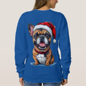 Niedlicher Weihnachtshund Sweatshirt (Rückseite)