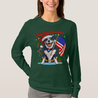 Niedlicher Weihnachtshund T-Shirt