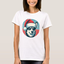 Niedlicher Weihnachtshund T-Shirt