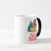 Niedlicher Weihnachtshund Verwandlungstasse (VorderseiteRechts)