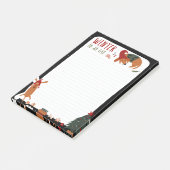 Niedlicher Weihnachtshund & Weihnachten zu tun Lis Post-it Klebezettel (angewinkelt)