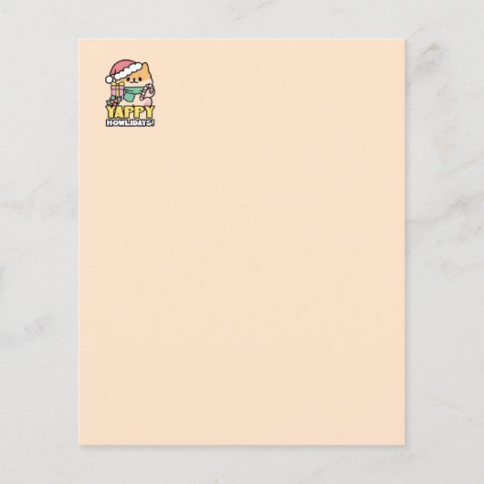 Niedlicher Weihnachtshund - Yappy Howlidays (Vorderseite)