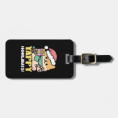 Niedlicher Weihnachtshund - Yappy Howlidays Gepäckanhänger (Vorderseite horizontal)