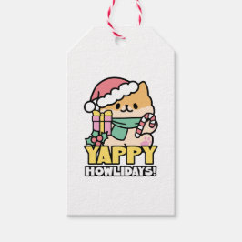 Niedlicher Weihnachtshund - Yappy Howlidays Geschenkanhänger
