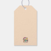 Niedlicher Weihnachtshund - Yappy Howlidays Geschenkanhänger (Rückseite)