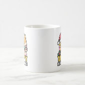 Niedlicher Weihnachtshund - Yappy Howlidays Kaffeetasse (Mittel)