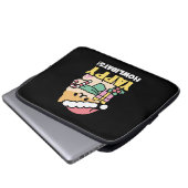 Niedlicher Weihnachtshund - Yappy Howlidays Laptopschutzhülle (Vorne Knopf)