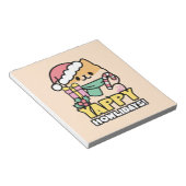Niedlicher Weihnachtshund - Yappy Howlidays Notizblock (angewinkelt)
