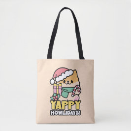 Niedlicher Weihnachtshund - Yappy Howlidays Tasche