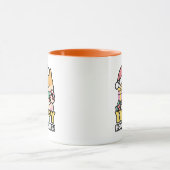 Niedlicher Weihnachtshund - Yappy Howlidays Tasse (Zentrum)