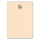 Niedlicher Weihnachtshund - Yappy Howlidays Tischnummer (Rückseite)