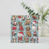 Niedlicher Weihnachtshundverlauf (Stehend Vorderseite)