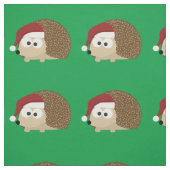Niedlicher WeihnachtsIgel mit einer Weihnachtsmann Stoff (Muster)