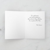 Niedlicher Weihnachtsjunge mit Ingwerhaar Feiertagskarte (Innenseite)