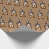 Niedlicher Weihnachtskaffee Geschenkpapier (Ecke)