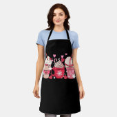 Niedlicher Weihnachtskaffee und Creme Cups Latte M Schürze (Getragen)