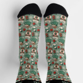 Niedlicher Weihnachtskaffee Weihnachten Weihnachte Socken (Oben)