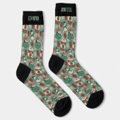 Niedlicher Weihnachtskaffee Weihnachten Weihnachte Socken (Rechts)
