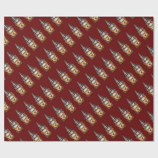 Niedlicher Weihnachtskalender Geschenkpapier (Flach)