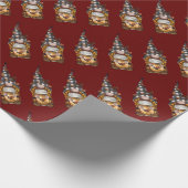 Niedlicher Weihnachtskalender Geschenkpapier (Ecke)