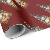 Niedlicher Weihnachtskalender Geschenkpapier (Rolleneckpunkt)