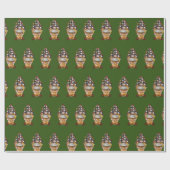 Niedlicher Weihnachtskalender Geschenkpapier (Flach)