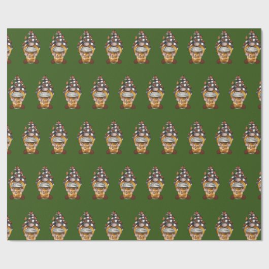 Niedlicher Weihnachtskalender Geschenkpapier (Flach)