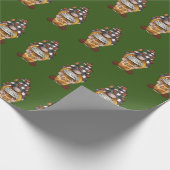 Niedlicher Weihnachtskalender Geschenkpapier (Ecke)