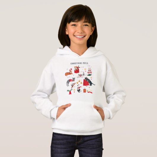 Niedlicher Weihnachtskalender Hoodie (Vorne ganz)