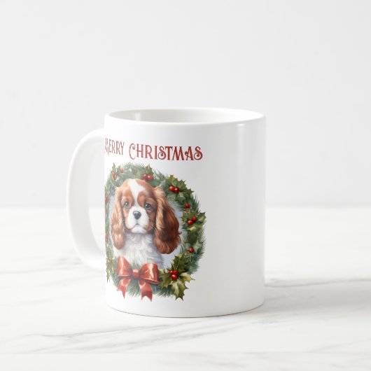 Niedlicher Weihnachtskalender Hund Lover Tasse (Vorderseite Links)