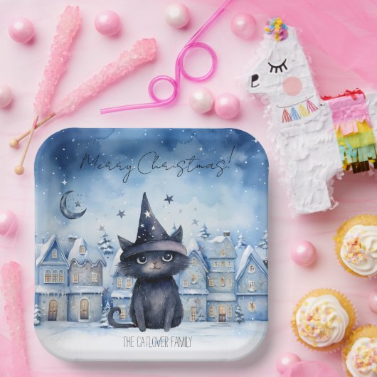 Niedlicher Weihnachtskalender Pappteller (Party)